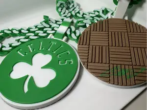 Boston Celtics Pendant and Cuban Link Chain