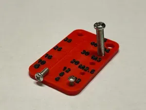 Small Machine Screw Gauge (Metric)