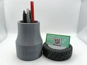 Tyre Business Card Holder - 10MM Socket Pen Pot