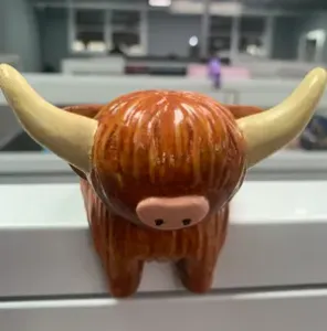 Coo Coat Hanger for Cubicle, Highland Coo