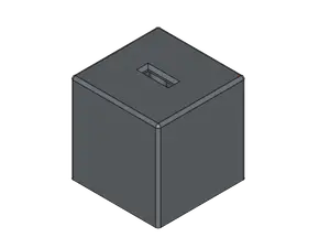 Piggy bank - cube 10cm