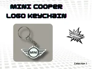 Mini Cooper logo keychain