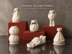 Character Tea-Light Holders | 6 Expressive Designs