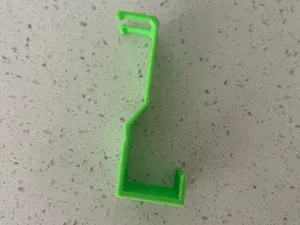 Glass shower trim razor holder