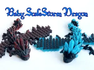 Baby Winged Crystal Dragon
