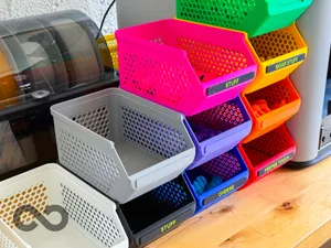115x175mm Stacking Observe & Grab Containers - Hex