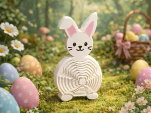 Layered Easter Bunny Fidget Toy - Quick Print ~1hr