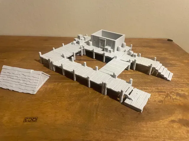 Fantasy Dock & Wharf – 32mm Tabletop Terrain — Фото 4 из 5