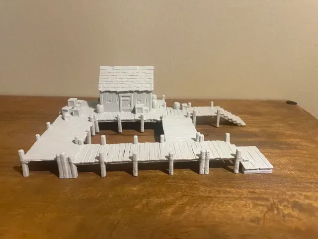 Fantasy Dock & Wharf – 32mm Tabletop Terrain — Фото 3 из 5