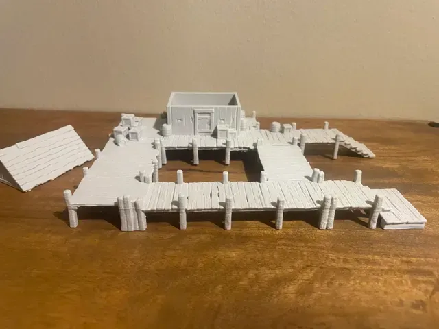 Fantasy Dock & Wharf – 32mm Tabletop Terrain — Фото 2 из 5