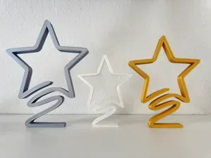 Minimalistischer Weihnachtsstern Aufsteller