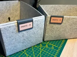 IKEA Komplement Felt Box Label Clips Tags