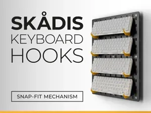 IKEA Skadis Keyboard Hooks - Snap Lock!