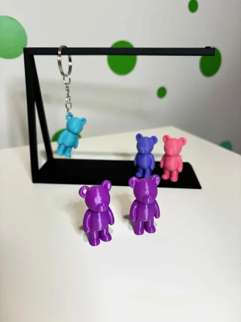 Tiny Standing bear Keychain 26 minute print — Image 3 of 4