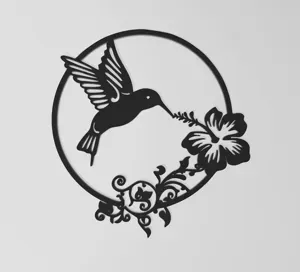 Hummingbird 2d wall art decor
