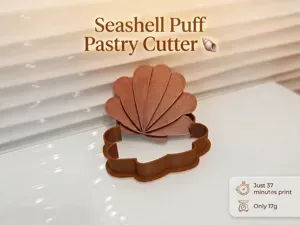 Seashell Puff Pastry Cutter & Stamp Salad Tartlets