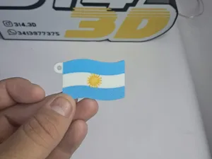 Llavero de la bandera de argentina 