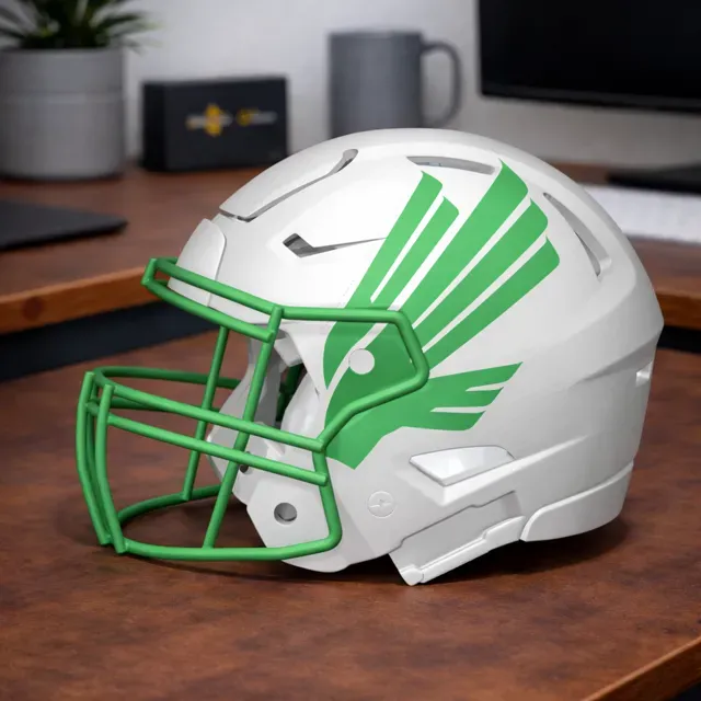Northern Texas Mean Green Football Helmet — Фото 2 из 3