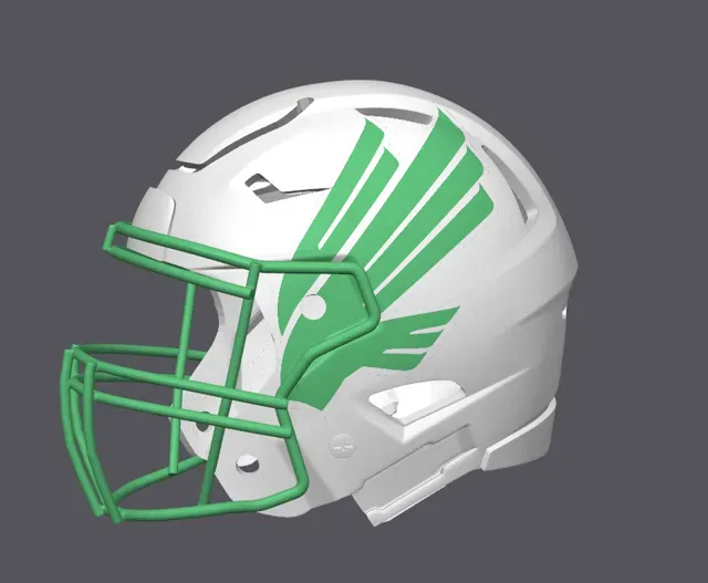 Northern Texas Mean Green Football Helmet — Фото 3 из 3
