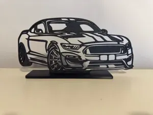 Ford Mustang on a pedestal