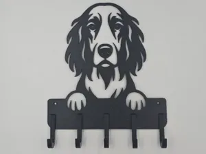 Dog Leash & Collar Holder, English Setter