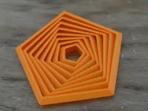 Mini pentagon swirl fidget