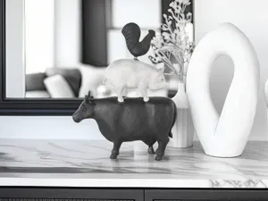 Cow Pig Hen Sculpture/Figurine