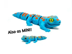 Chibby Tokay gecko - also as MINI & eyes in glass