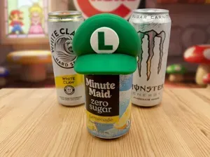 Luigi Hat Can Topper with and without hole