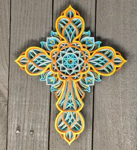 Mandala Wall Cross