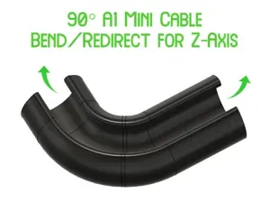 90° A1 Mini Cable Bend/Redirect for Z-Axis