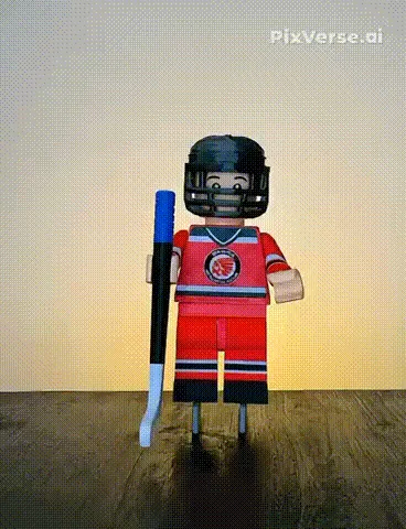 Big Brick Hockey Player
