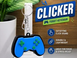 Clicker Keychain - Gamer Controller