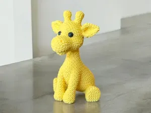 Cute Knitted Giraffe