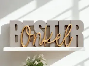 00084 Schriftzug Bester Onkel