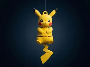 Articulated Pikachu Keychain AMS.