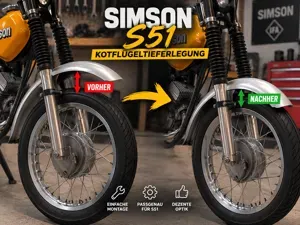 Simson S51 Kotflügeltieferlegung Schutzblech