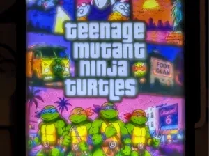 TMNT Grand Theft Auto Style LITHO