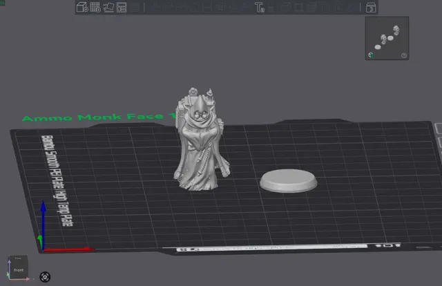 Gas Masked Monk Warrior Miniature 2 face choices — Image 3 of 5