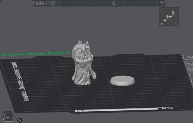 Gas Masked Monk Warrior Miniature 2 face choices — Image 4 of 5