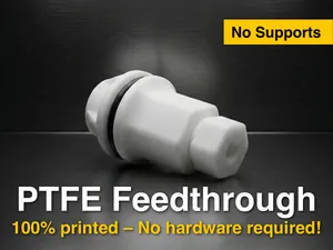 Luftdichte PTFE Durchführung & Zugentlastung