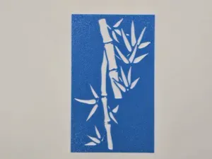 Bamboo Plant Stencil Leaves Template Nature