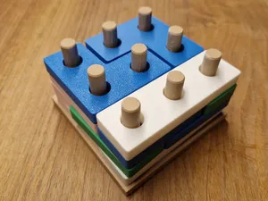 Modular 3×3 Stacking Puzzle