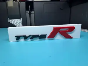 Type-R Sign for garage key holder
