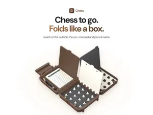 Trifold Pro Chess – Pocket Chess Set with Pieces