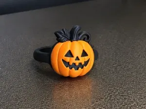 Halloween Pumpkin Ring – Jack-O’-Lantern Ring