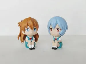 明日香 绫波丽 Q版 粘土人