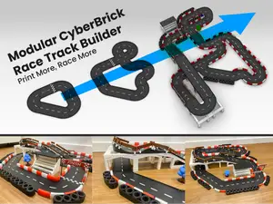 Modular CyberBrick Race Track Builder