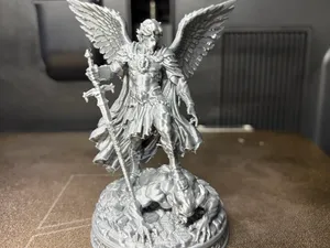 Archangel Michael Defeating the Demon-Epic Statue