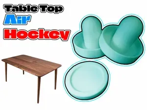 Table Top Air Hockey Pushers & Puck